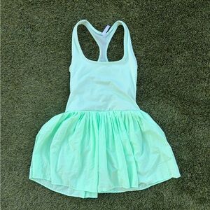 Fabletics Light Green Mesh Detail Top